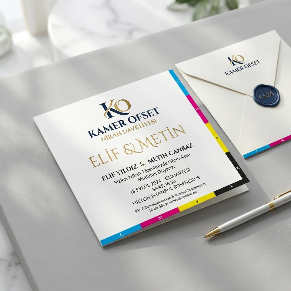 Nikah Davetiyesi baskı örneği