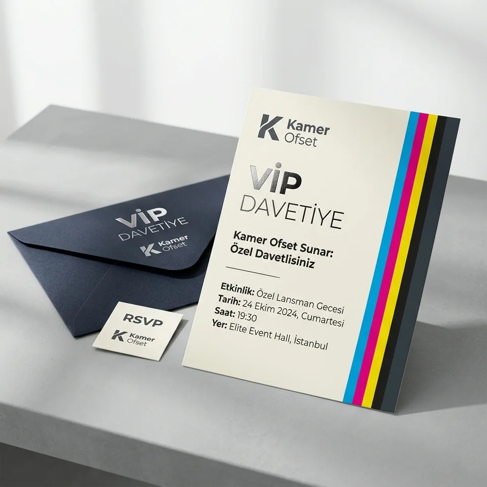 VIP Davetiye baskı örneği